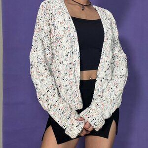 Jessica Simpson Sz Small Chenille Speckled Knit Cardigan